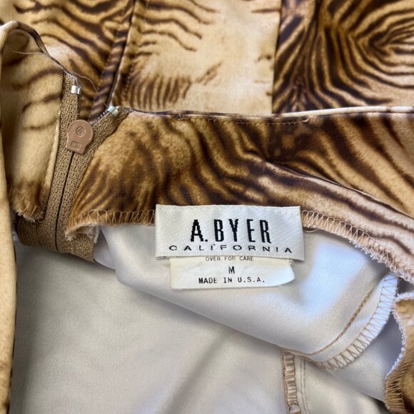 Vintage 1990s Y2K By Choice California Tiger Stripe Mini Top & Skirt Set - Picture 4 of 7